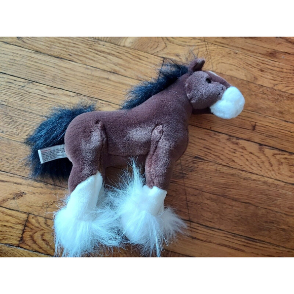 Gund Dale Clydesdale Brown White Horse Pony Plush Stuffed Animal Toy 11" soft - Picture 2 of 5
